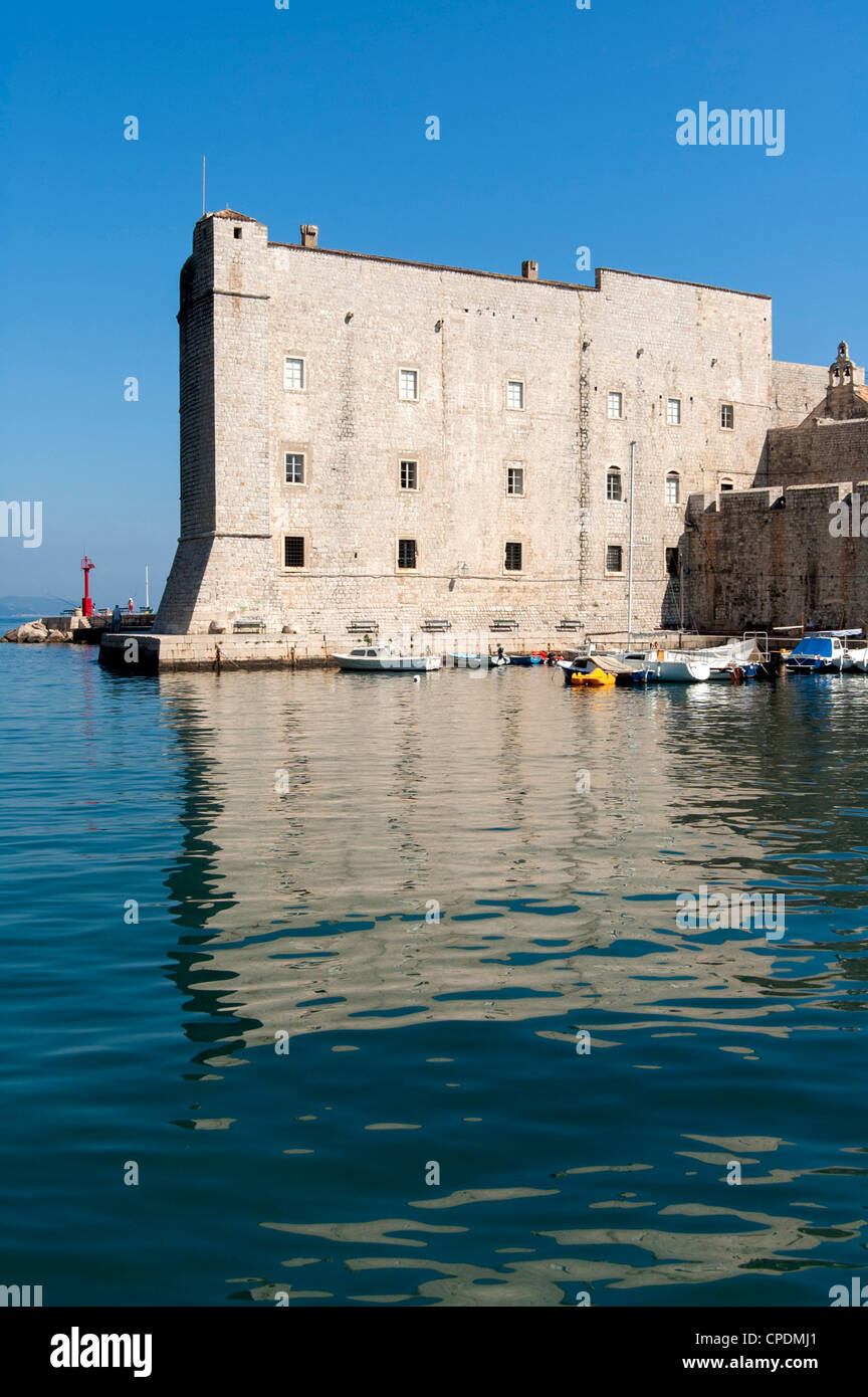 The St. John Fortress or Mulo Tower, Dubrovnik, Croatia Stock Photo