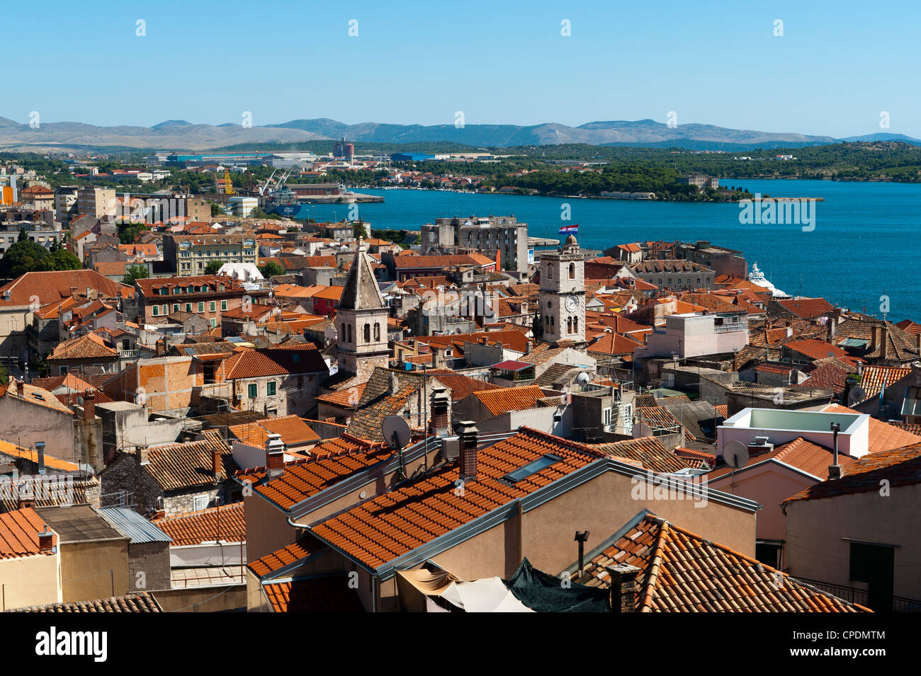 Town of Sibenik, Dalmatia region, Croatia, Europe Stock Photo