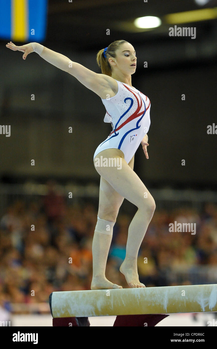 European Gymnastics Championships Brussels 14.5.12 Individual Apparatus Finals.DUFOURNET Youna Stock Photo