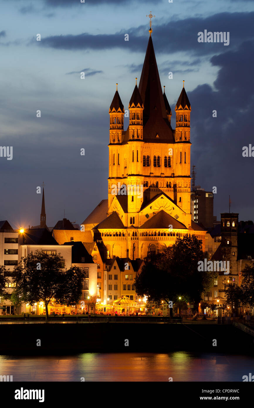 Gross St Martin church. Cologne, Germany Stock Photo - Alamy