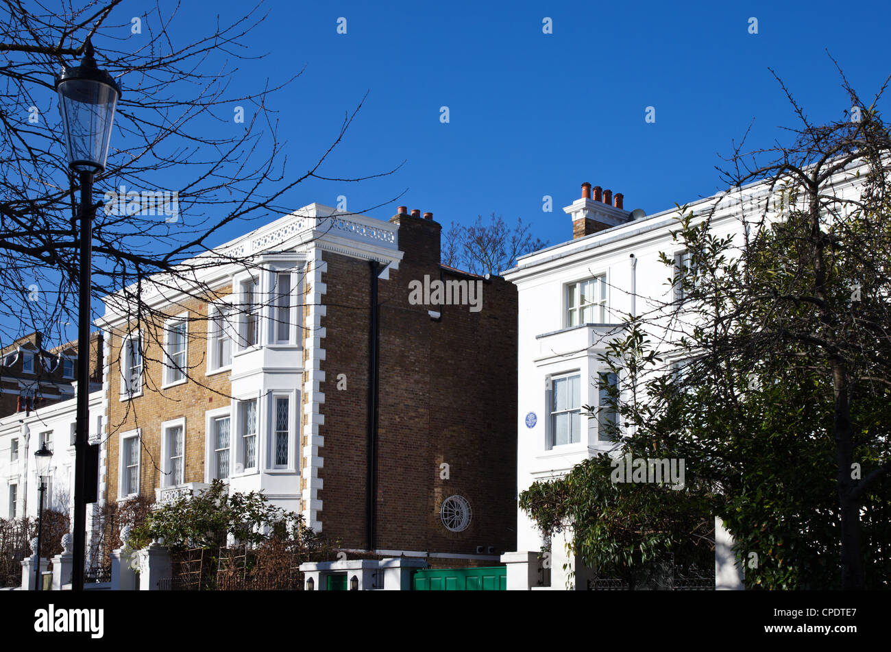 London, the Agatha Christie house in Sheffield terrace Stock Photo