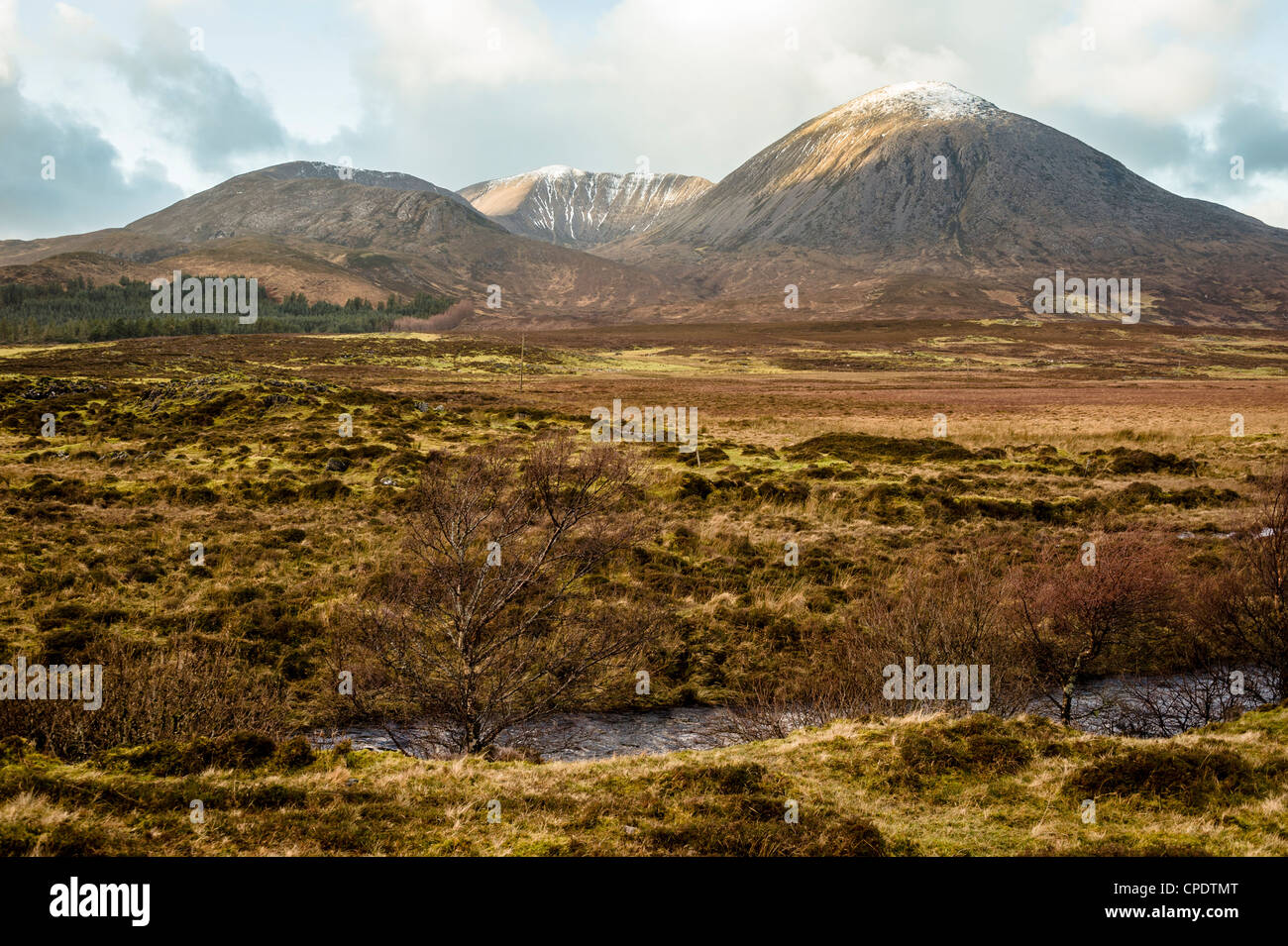 Mountainous view, Road to Elgol, Isle of Skye, Scotland, UK Stock Photo