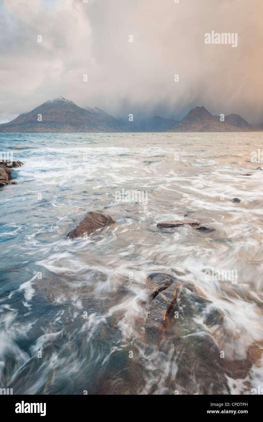 Elgol and the Cuillin at sunrise, Isle of Skye, Inner Hebrides, Highlands, Scotland, UK Stock Photo
