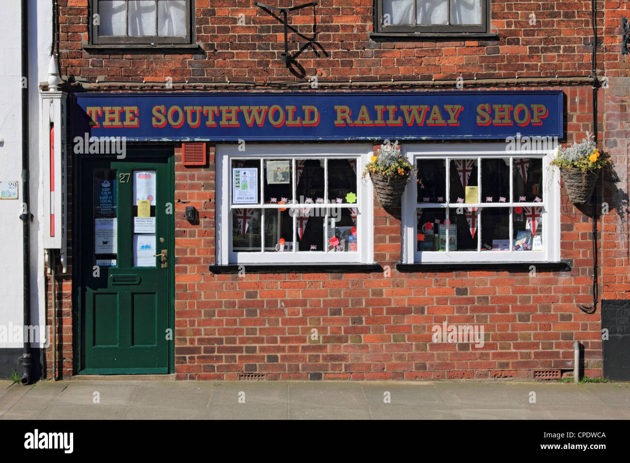 The Southwold Railway Shop in the High Street Southwold Suffolk England UK Stock Photo