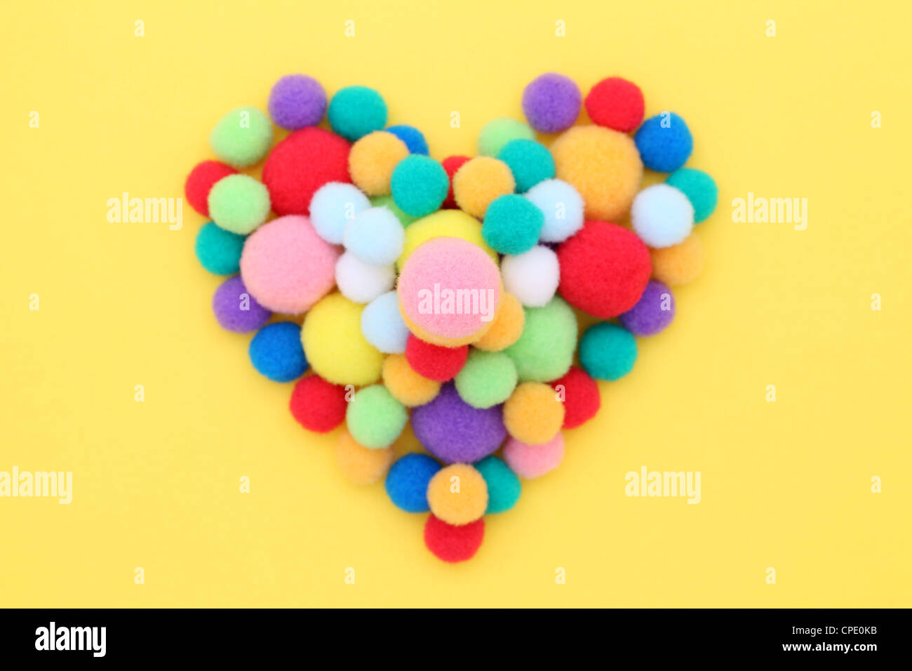 Colorful cotton balls Stock Photo Alamy