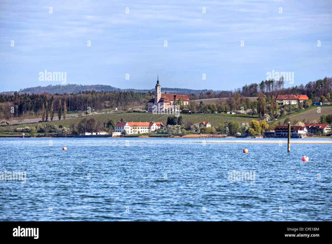 Sanctuary Birnau, Lake Constance, Baden-Wurttemberg, Germany Stock Photo