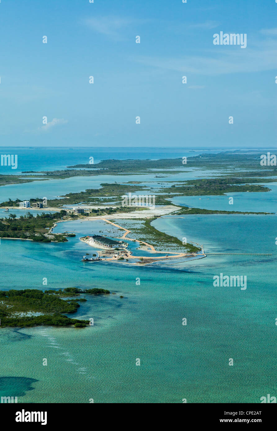 Ambergris caye belize aerial hires stock photography and images Alamy