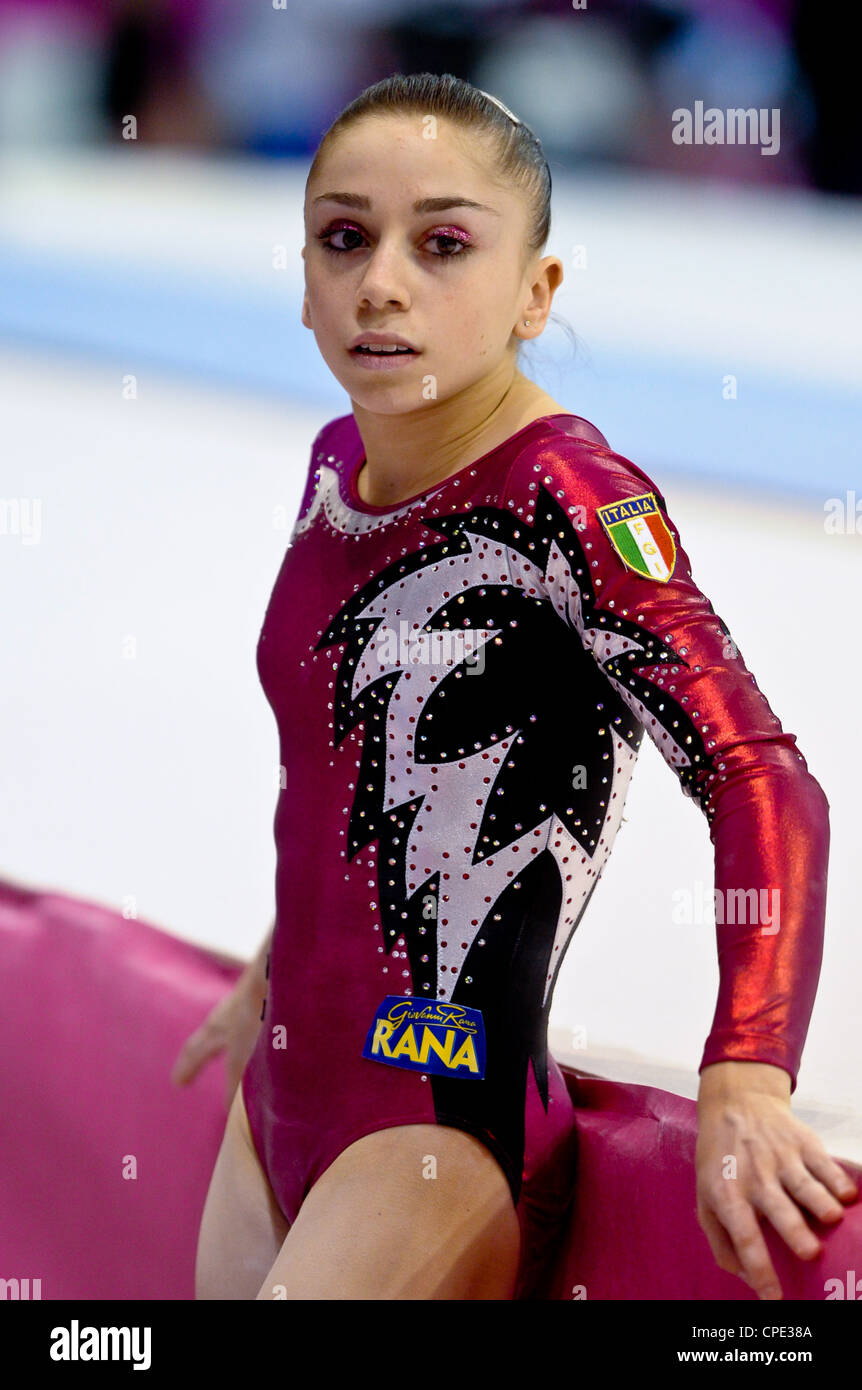 European Gymnastics Championships Brussels 13.5.12 Junior All Around Finals . MARIANI Enus Stock