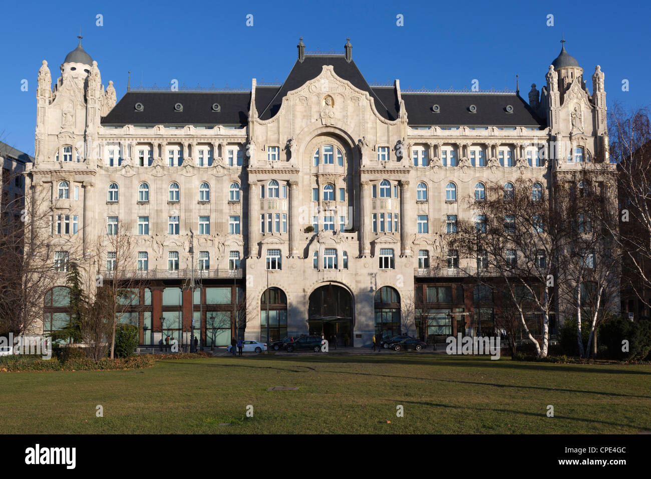 Hotel Gresham Palace, Roosevelt Ter, Budapest, Hungary, Europe Stock Photo