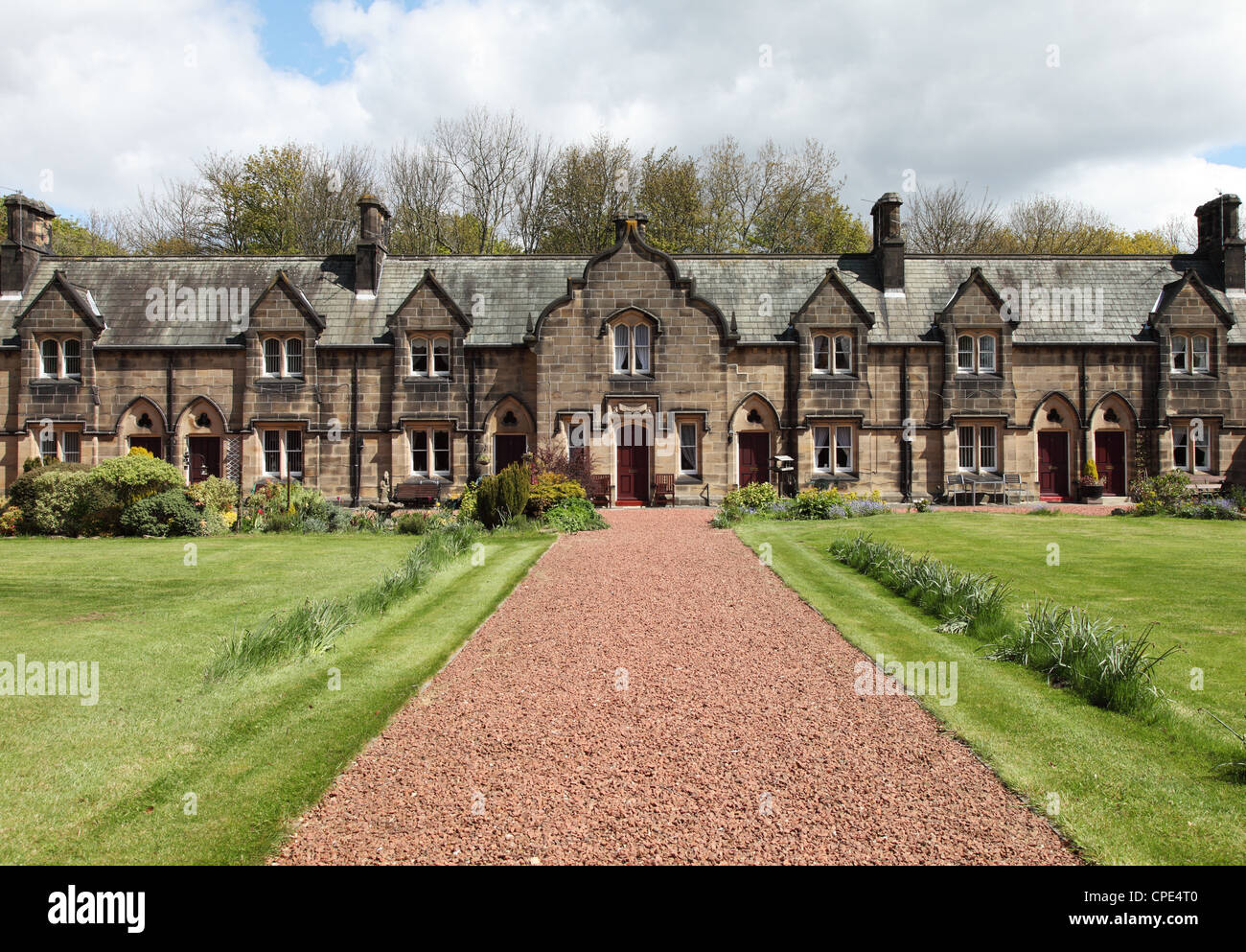 Methold Almshouses were built in 1863 Beamish, Co. Durham north east