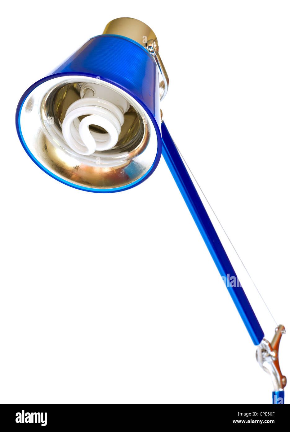 Desk lamp on white background Stock Photo