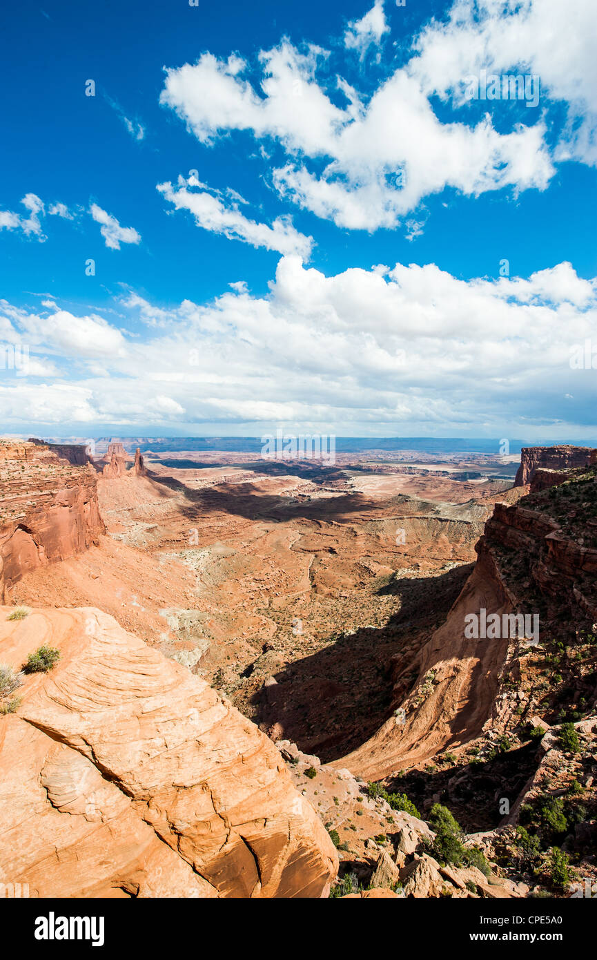 Canyonlands national park, view from mesa arch, Island of the sky, uath, usa Stock Photo