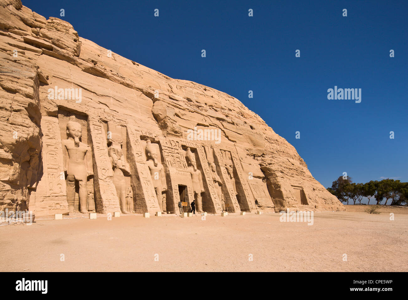The Temple of Hathor at Abu Simbel, UNESCO World Heritage Site, Nubia, Egypt, North Africa, Africa Stock Photo