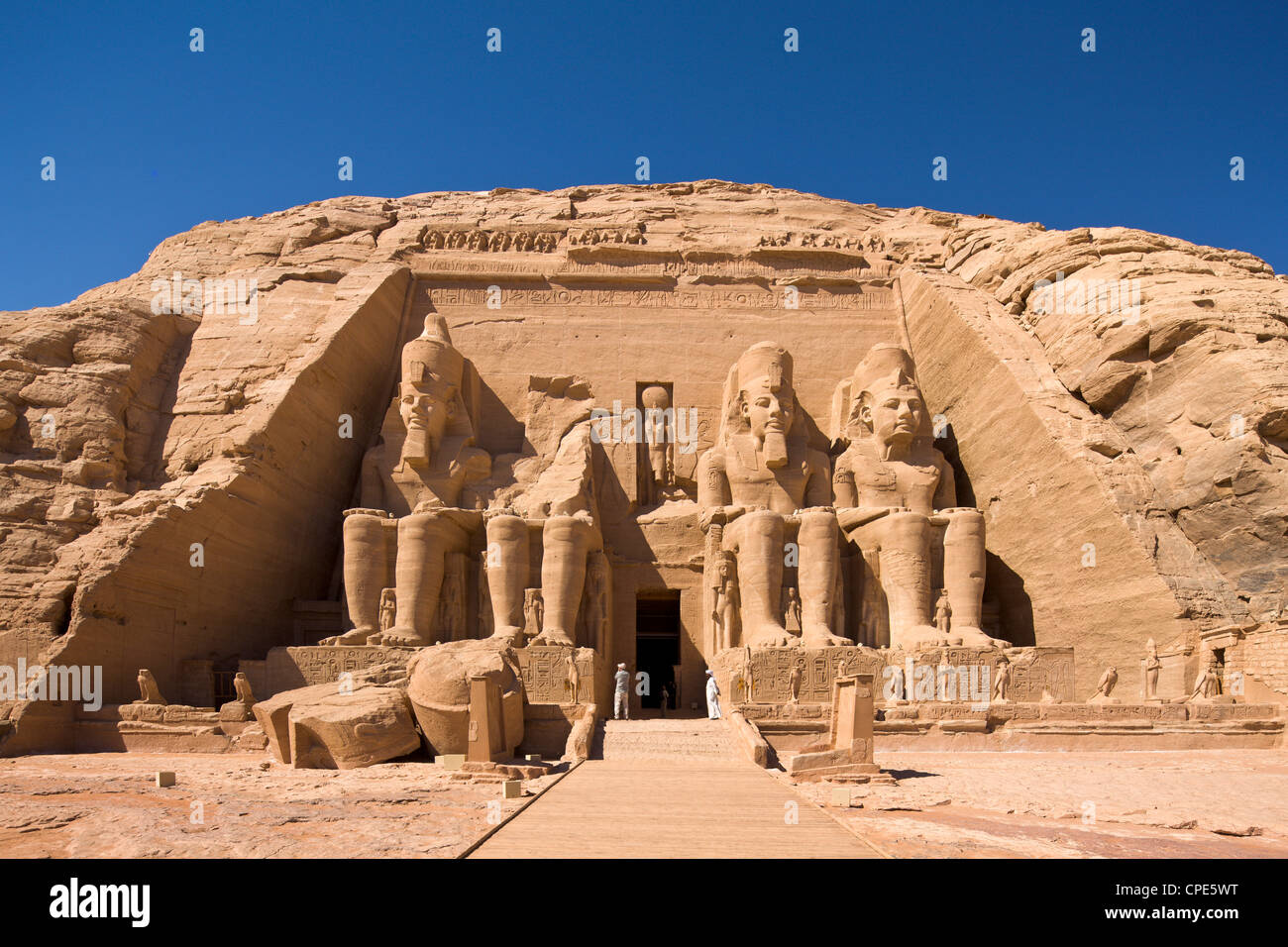 The Temple of Re-Herakhte at Abu Simbel, UNESCO World Heritage Site, Nubia, Egypt, North Africa, Africa Stock Photo