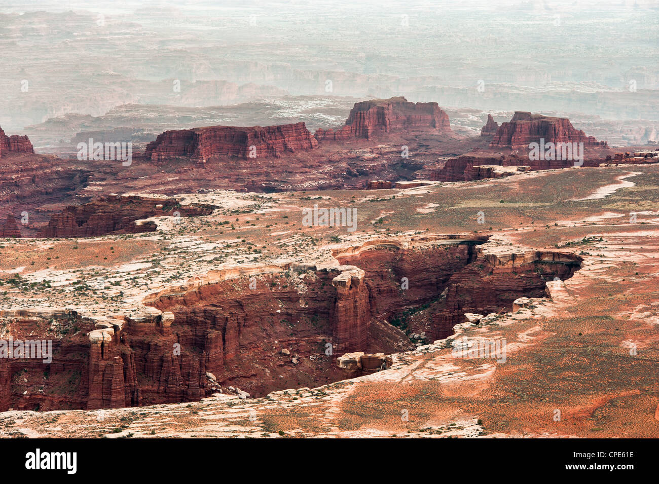 Distant canyons in Canyonlands National Park, Utah, USA Stock Photo