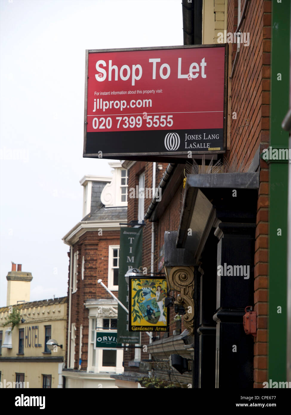 Shop to Let sign Stock Photo Alamy