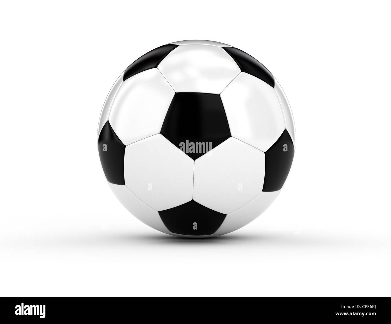 Soccer ball large resolution on white background Stock Photo