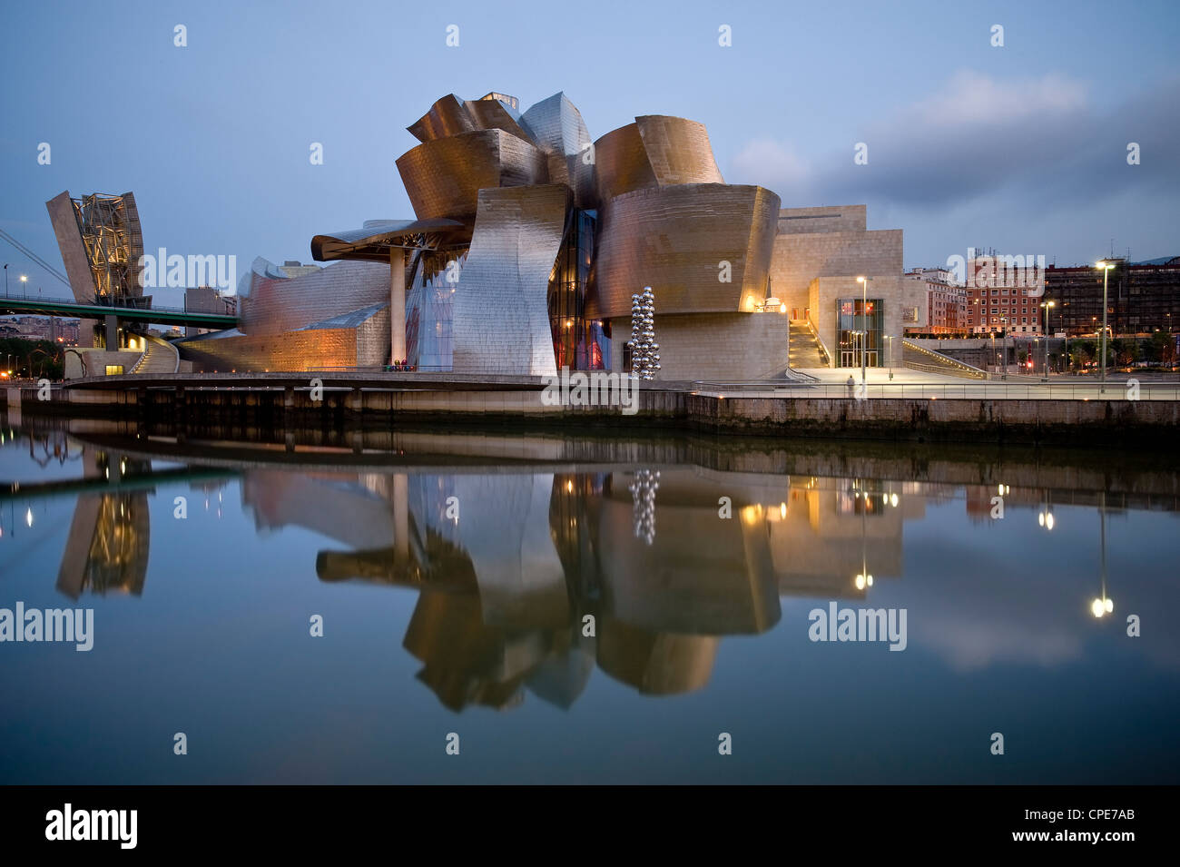 Guggenheim Museum, Bilbao, Euskal Herria, Euskadi, Spain, Europe Stock Photo