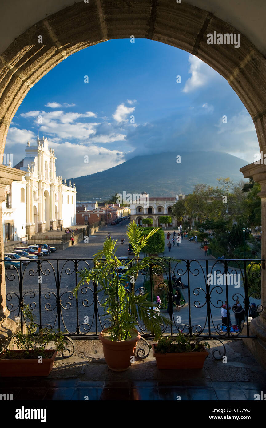 Parque Central, Antigua, Guatemala, Central America Stock Photo