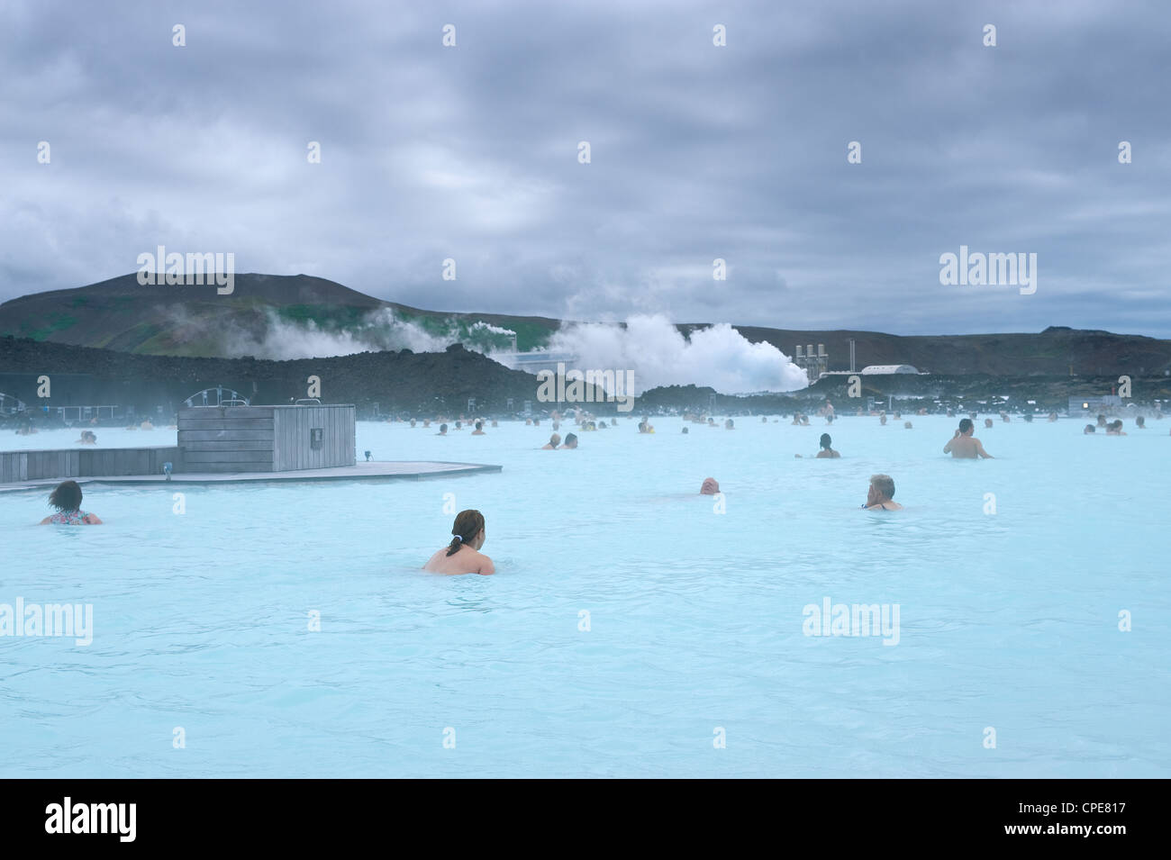 Blue lagoon iceland woman hi-res stock photography and images - Alamy