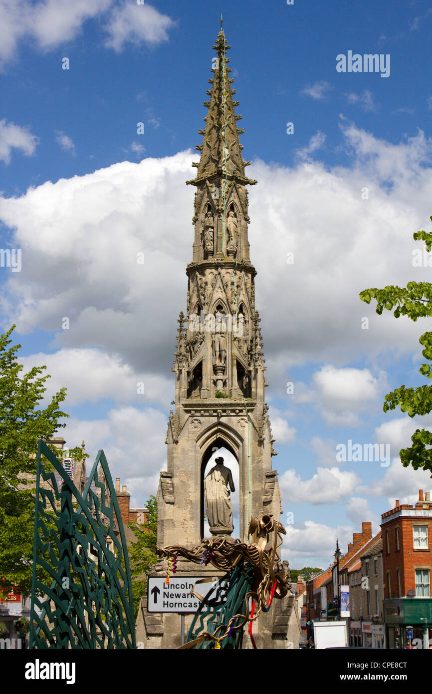 sleaford town centre lincolnshire england uk Stock Photo