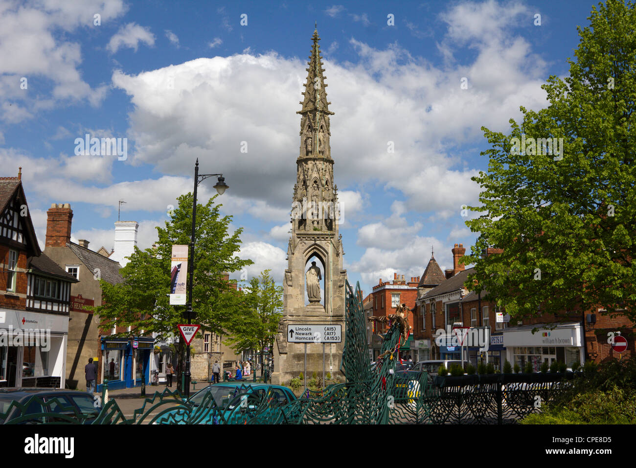sleaford town centre lincolnshire england uk Stock Photo