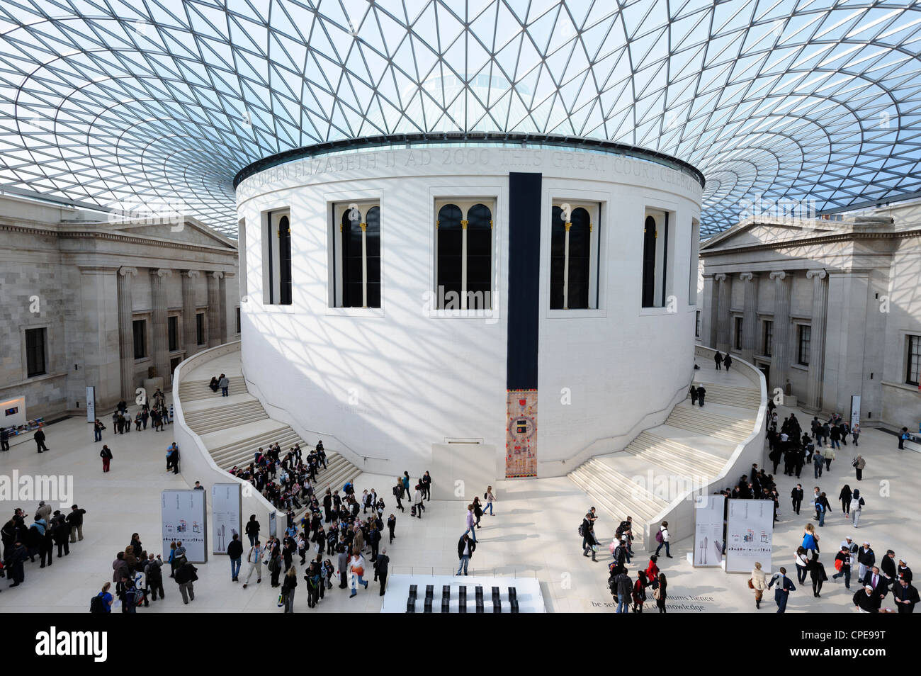 Great Court, British Museum, Bloomsbury, London, England, United Kingdom, Europe Stock Photo