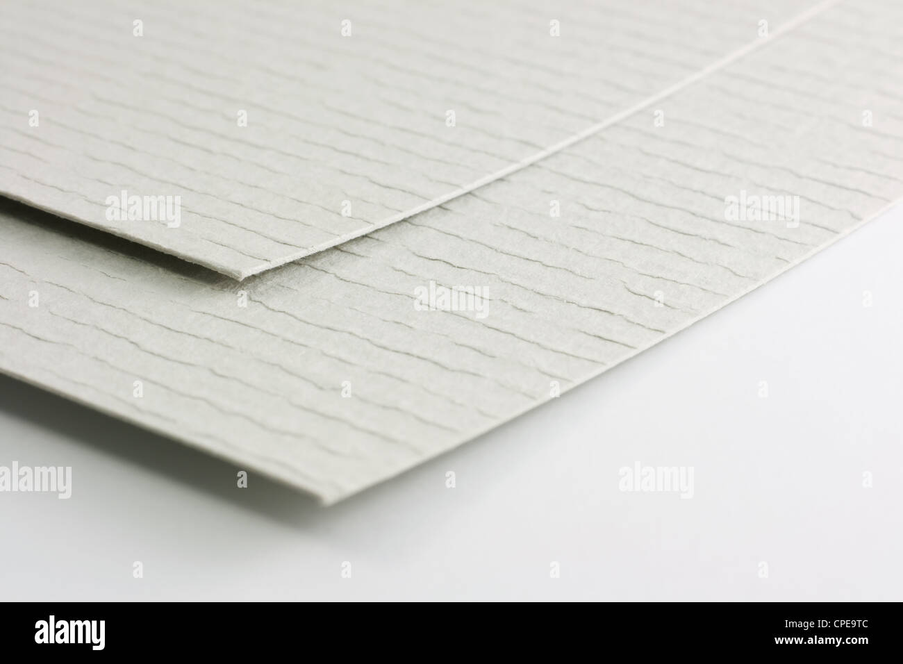 Two green textured paper sheets Stock Photo Alamy