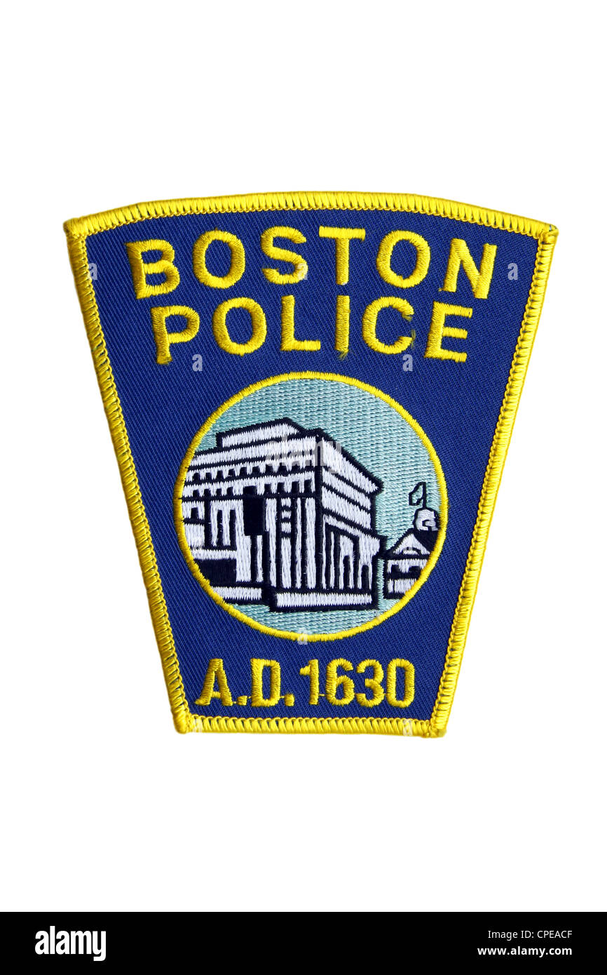 Boston Police Department patch Stock Photo