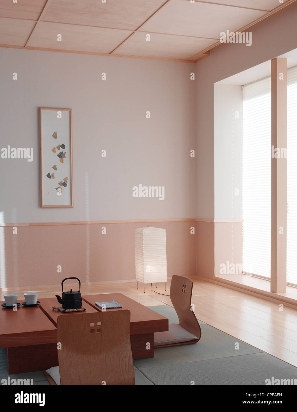Modern Coffee Table And Chair Stock Photo Alamy
