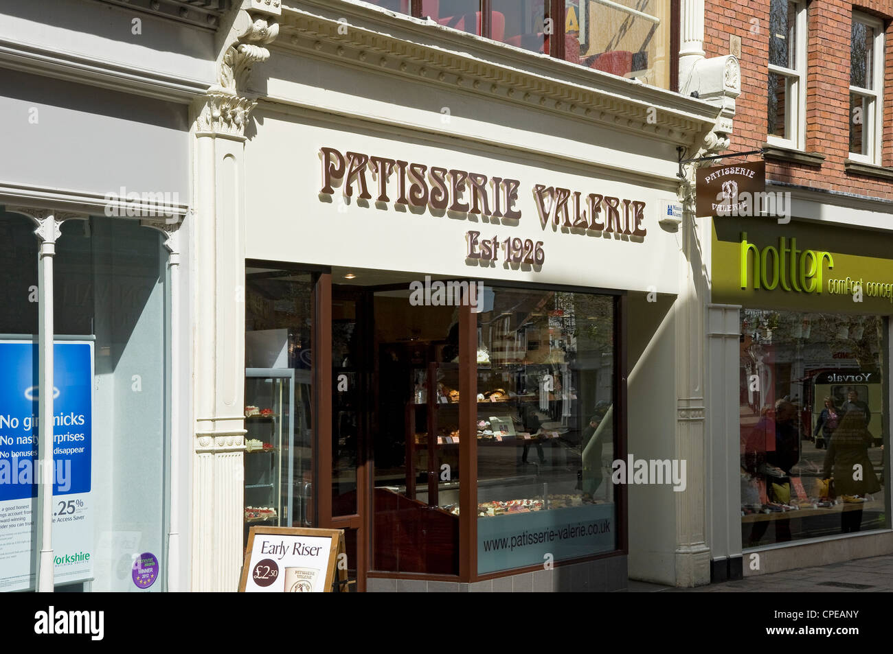 Patisserie Valerie bakery cake shop store York North Yorkshire England UK United Kingdom GB Great Britain Stock Photo