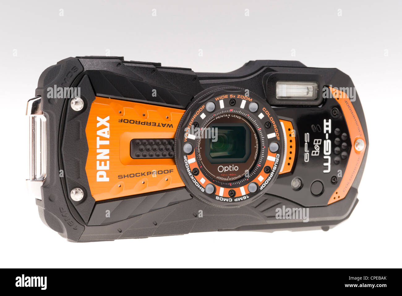 Pentax Optio WG-II adventure digital camera - underwater, shockproof etc  Stock Photo - Alamy