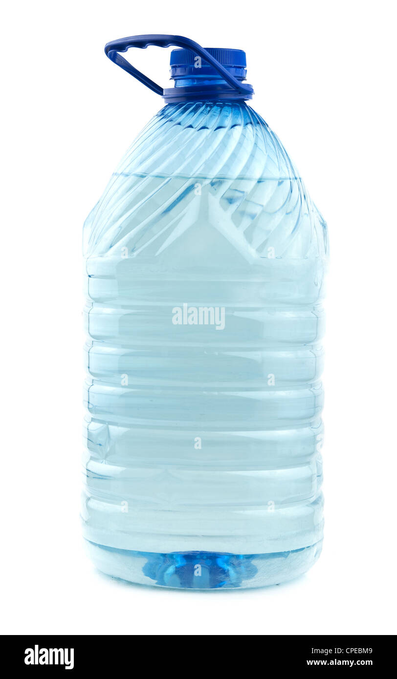 bottle with clean blue water drink Stock Photo Alamy