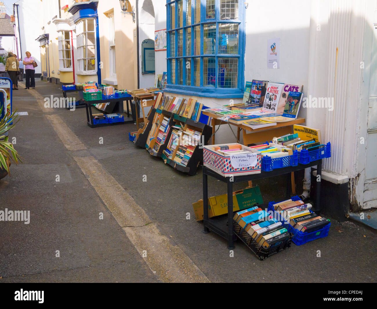 Market Street in the coastal village of Appledore, Devon, England. Stock Photo