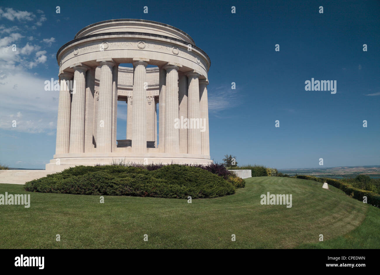 The Montsec American Monument Montsec (Thiaucourt), France, 10 miles east of the town of St. Mihiel. Stock Photo