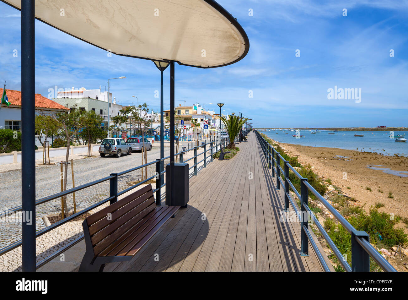 Seafront in the resort of Cabanas, near Tavira, Eastern Algarve