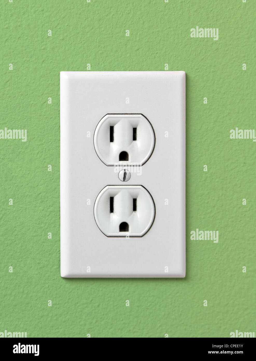 Electrical House Outlet 110 United States Stock Photo