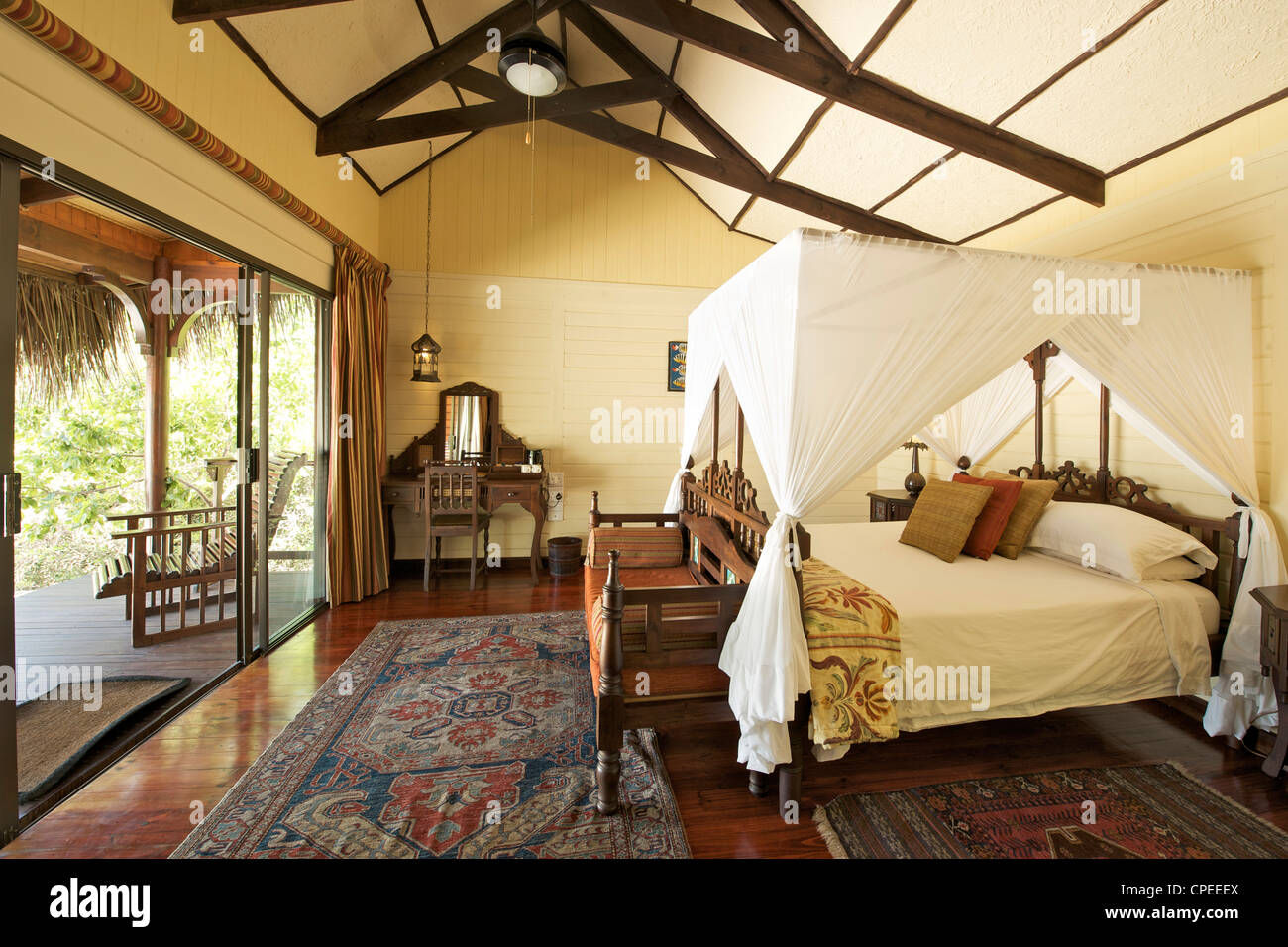 Matemo lodge in the Quirimbas archipelago in Mozambique. Stock Photo