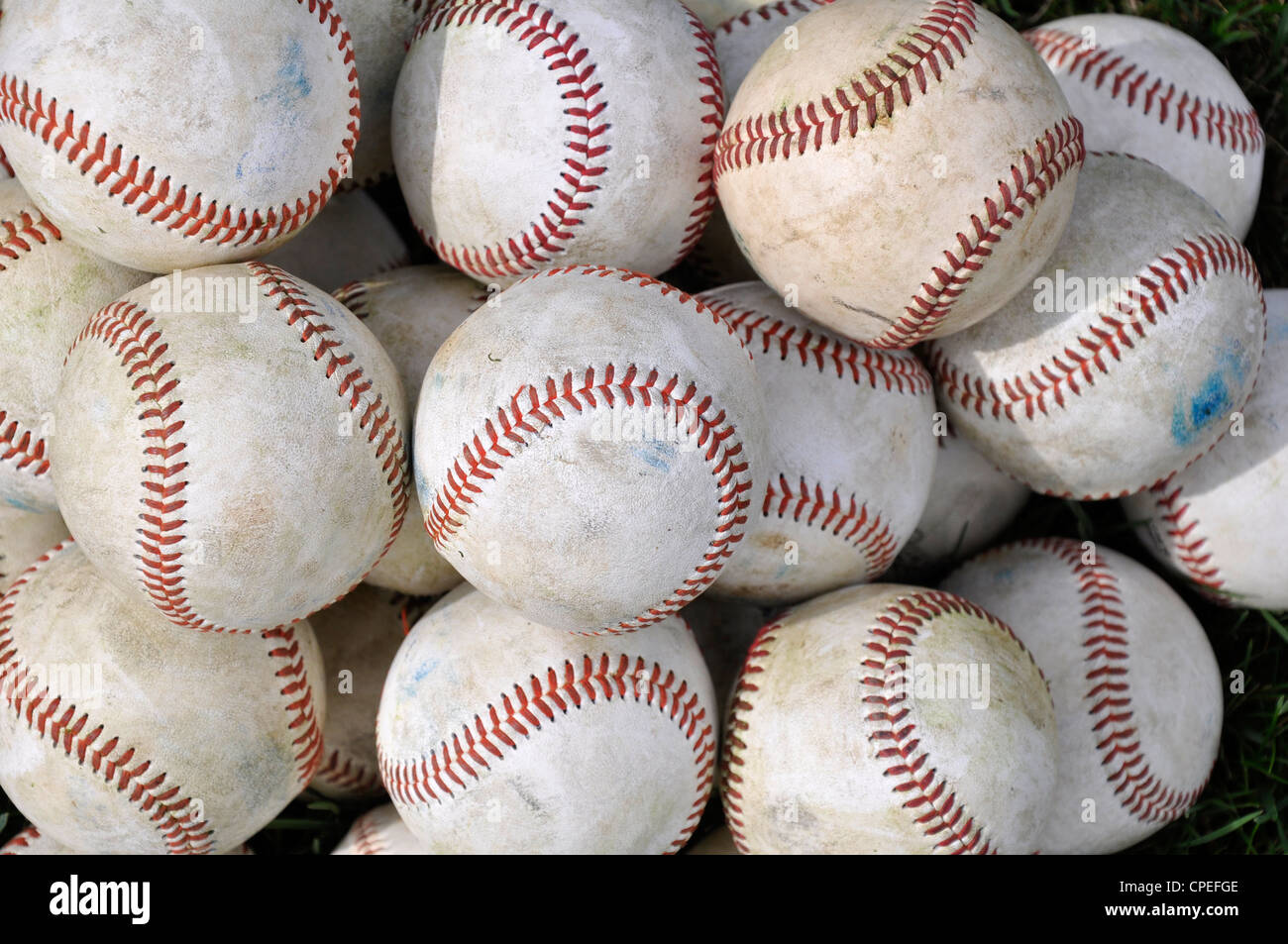 Old baseballs hi-res stock photography and images - Alamy