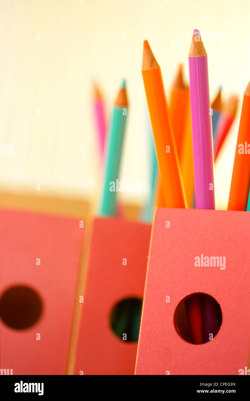 Multicolor Pencils Stock Photo