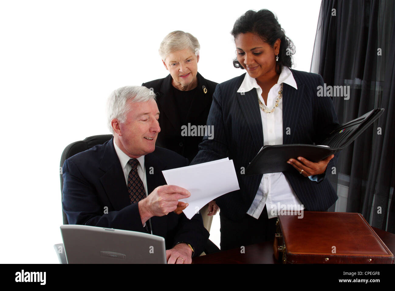 Business team working together in their office Stock Photo - Alamy