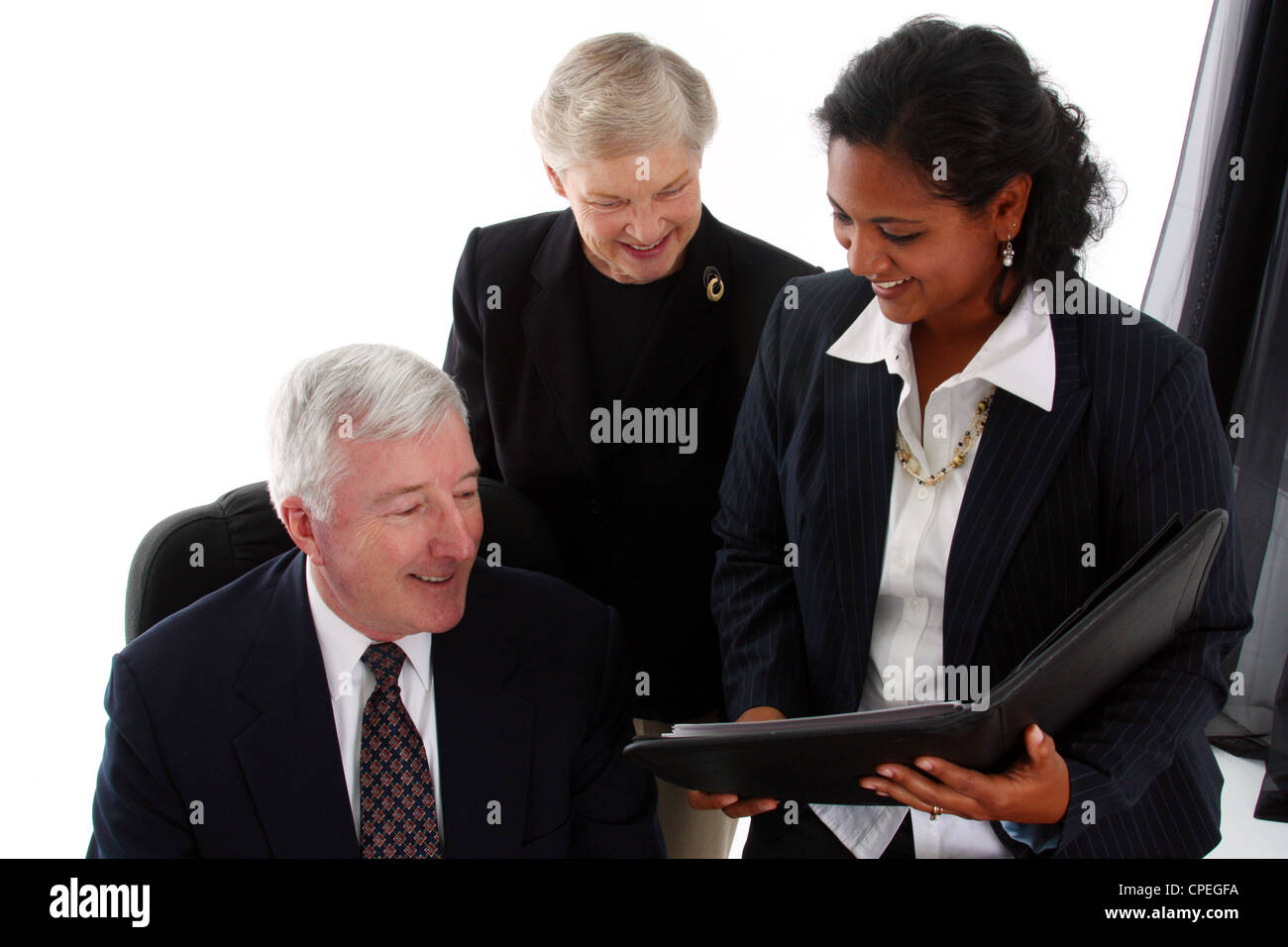 Business team working together in their office Stock Photo - Alamy