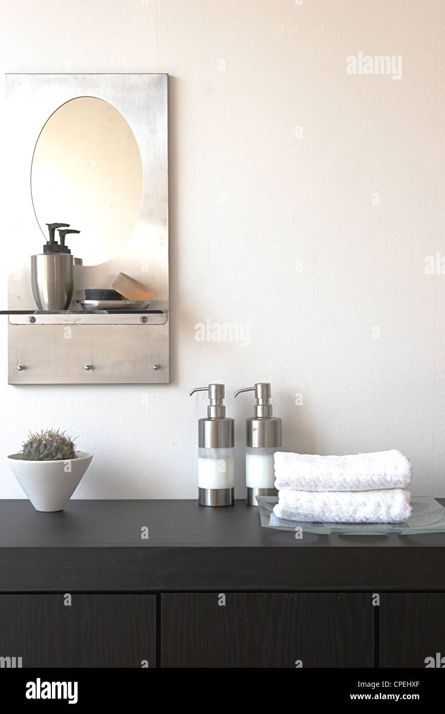 Bathroom Equipment In Bathroom Stock Photo - Alamy