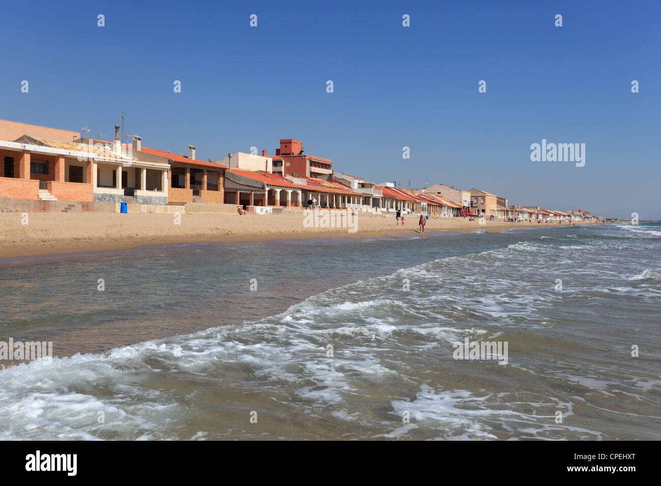 Beach of Guardamar del Segura, Catalonia Spain Stock Photo