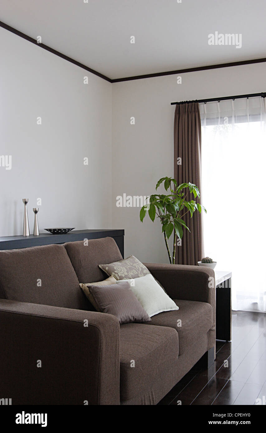 Modern Living Room Interior Stock Photo