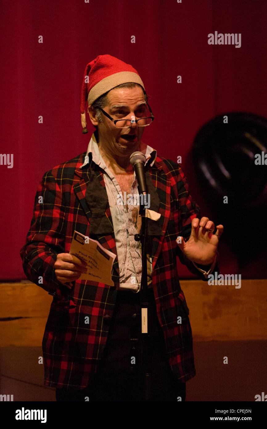 The stand-up comedian Logan Murray comperes a comedy night as his Ronnie Rigsby character in ...