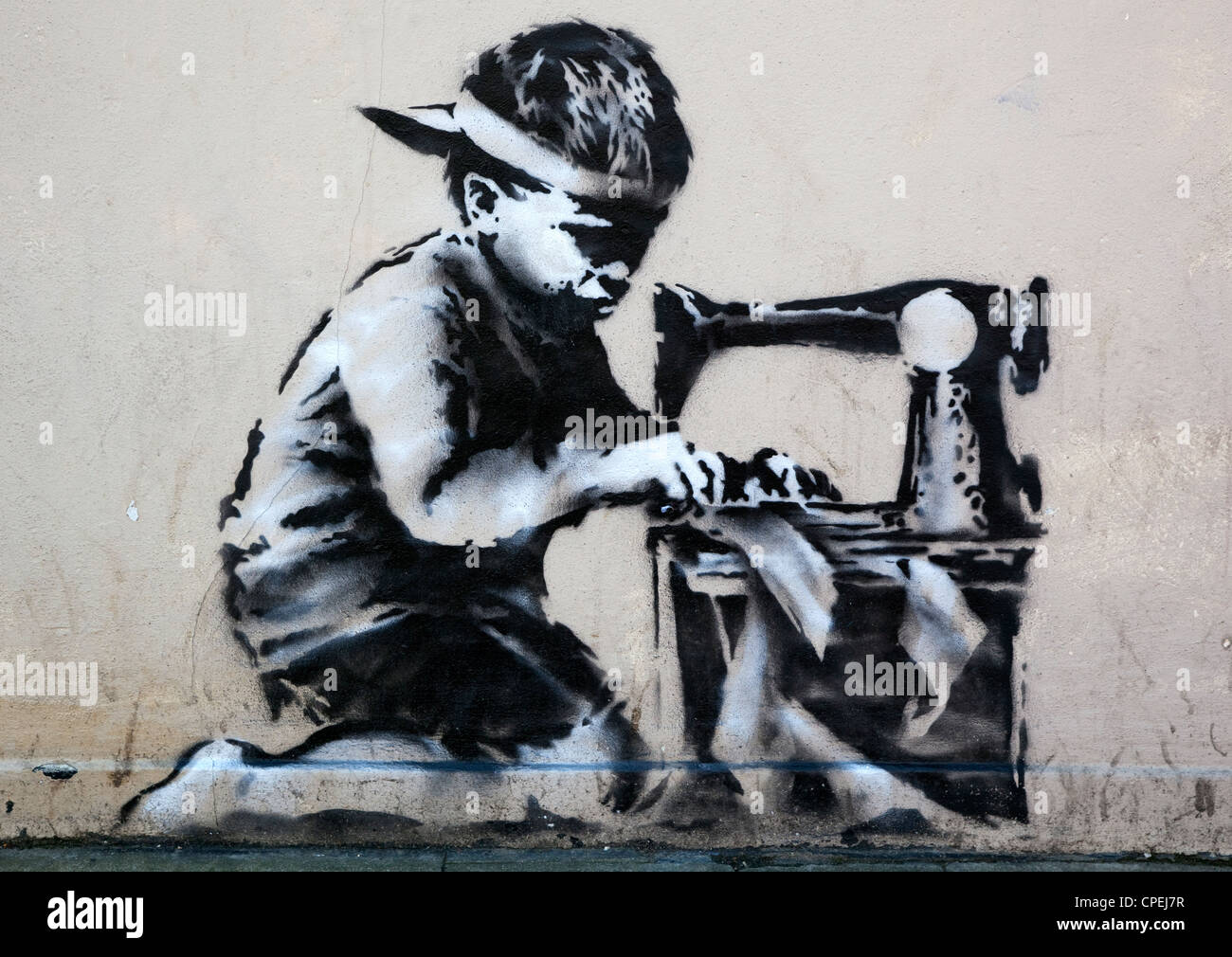 Slave labour banksy hi-res stock photography and images - Alamy