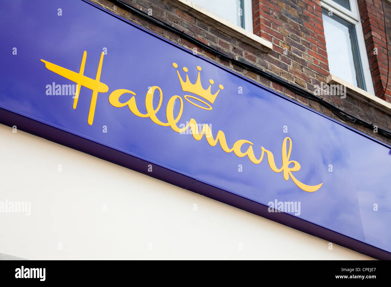 Shop fascia, Hallmark, card shop, London, UK Stock Photo Alamy