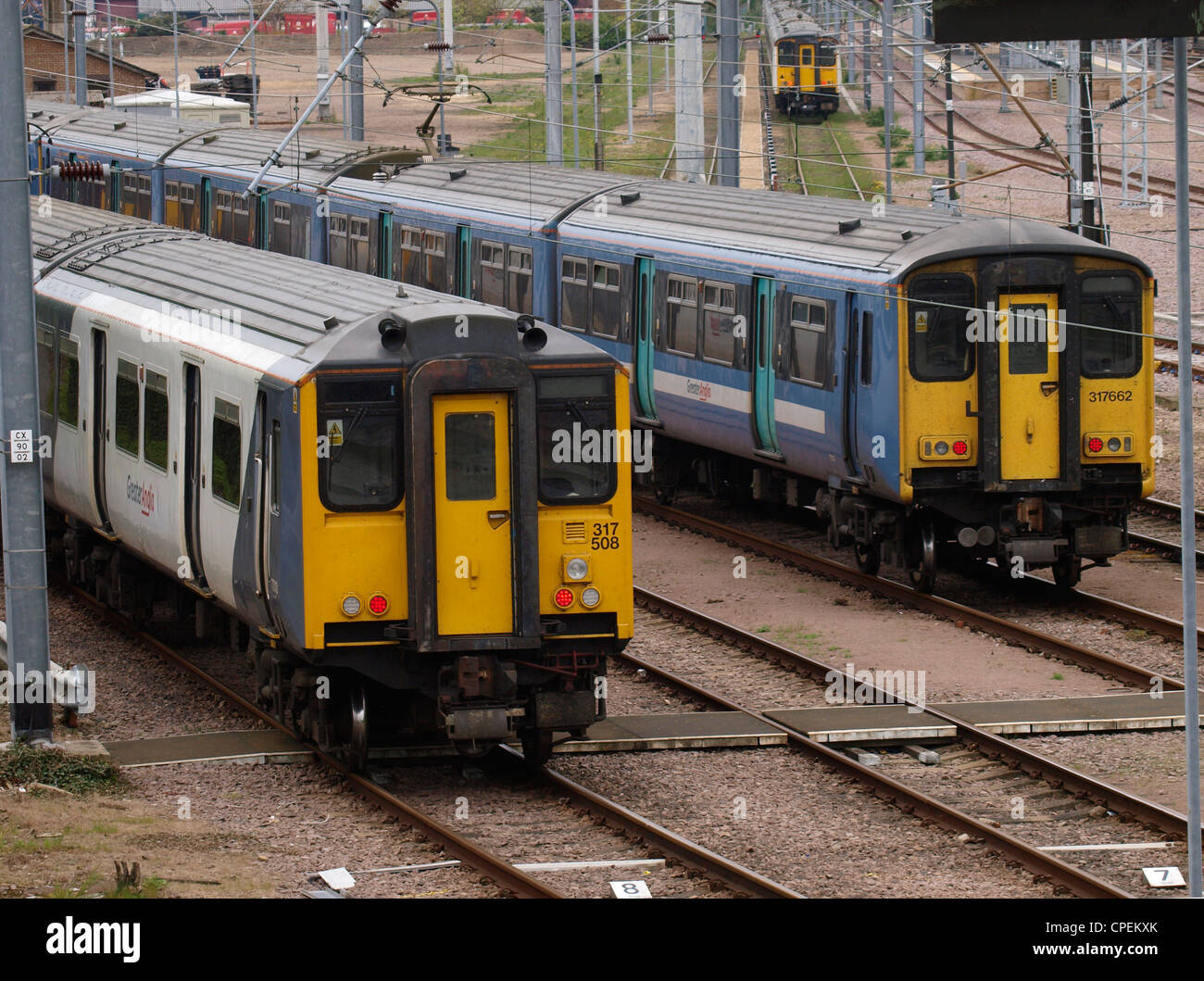 Trains, Cambridge, UK Stock Photo