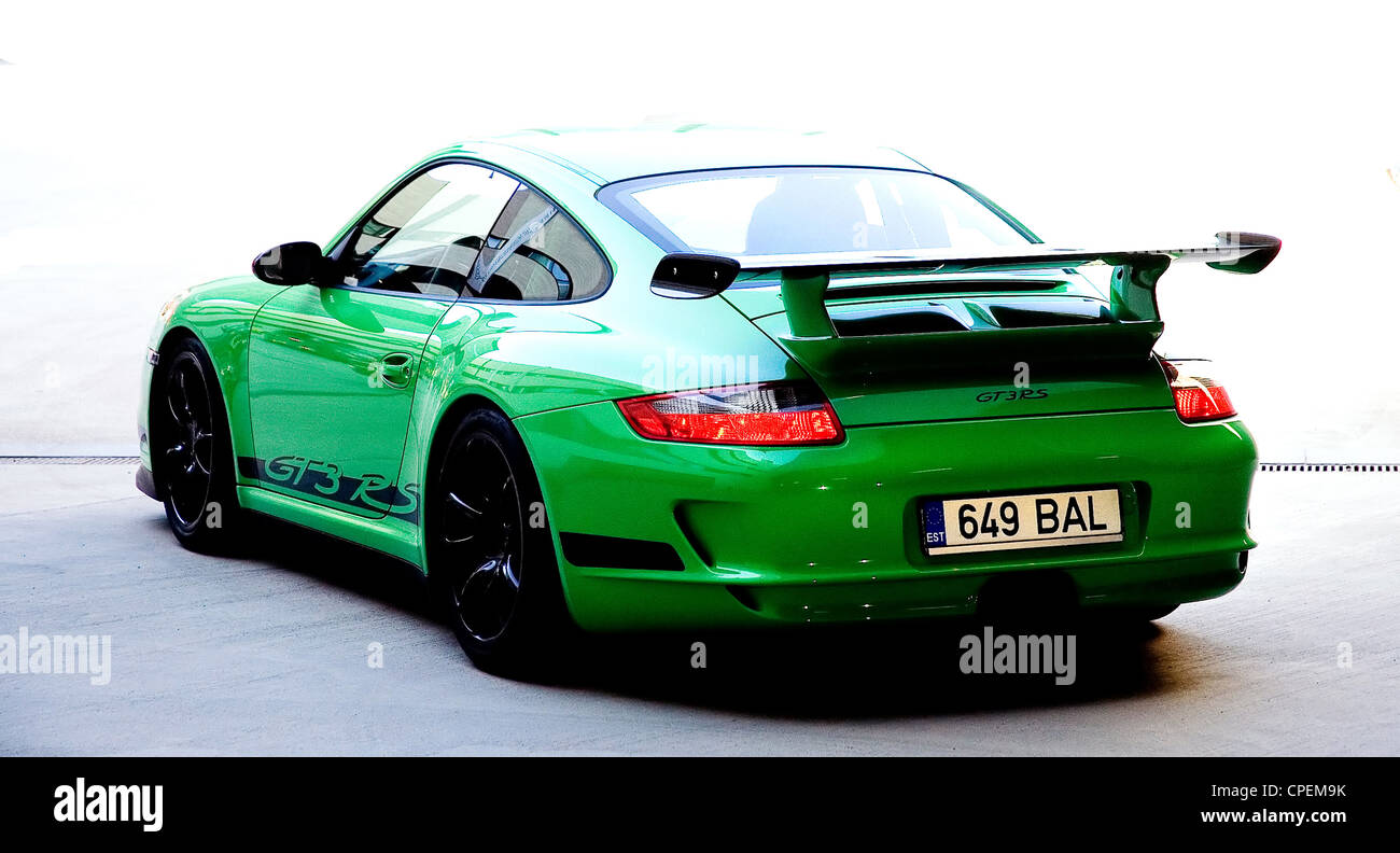 Very fast porsche parking Stock Photo Alamy